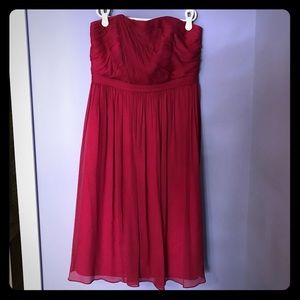 J Crew strapless berry dress